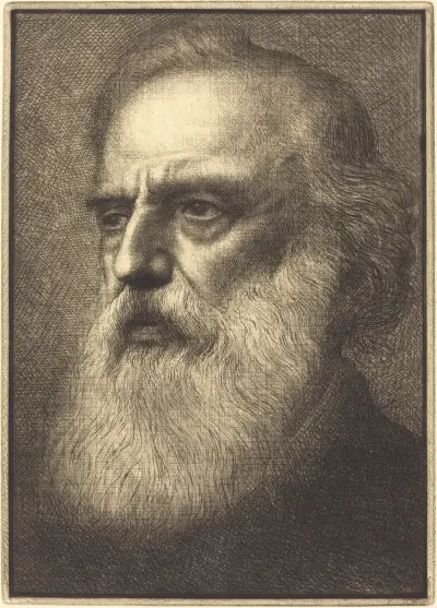 Self-Portrait, 4th plate av Alphonse Legros