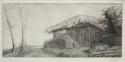 Fårfålla på kullen av Alphonse Legros