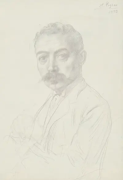 Study for the Portrait of Edward D. Adams av Alphonse Legros