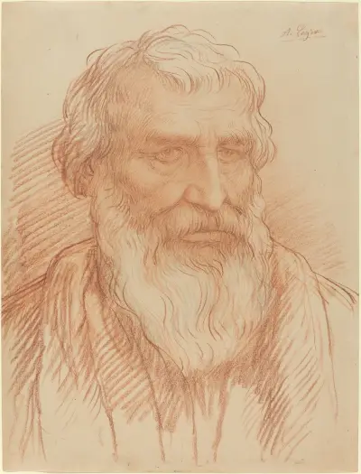 Study of a Head av Alphonse Legros