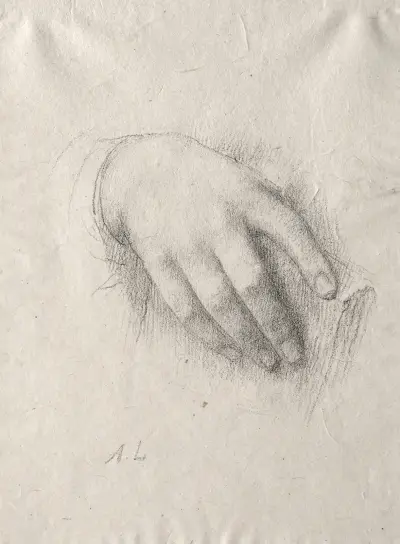 Study of Hands av Alphonse Legros