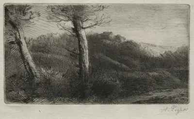 Sunset av Alphonse Legros
