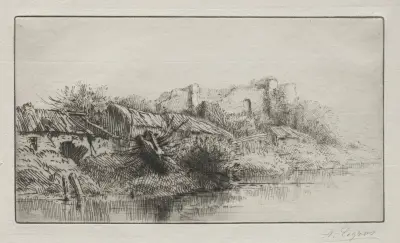 Den övergivna byn av Alphonse Legros