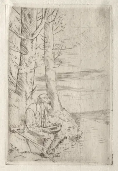 Den blinde tiggaren av Alphonse Legros