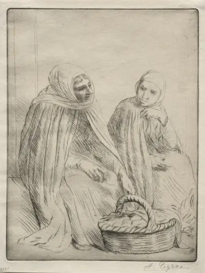 The Egg Merchants av Alphonse Legros