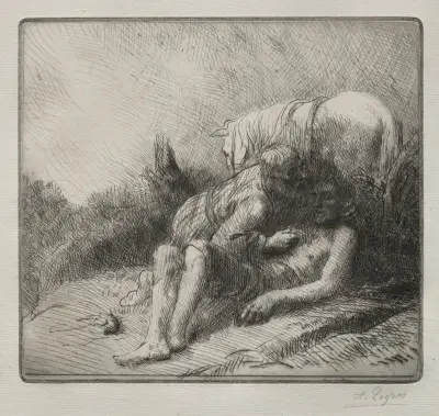 The Good Samaritan av Alphonse Legros