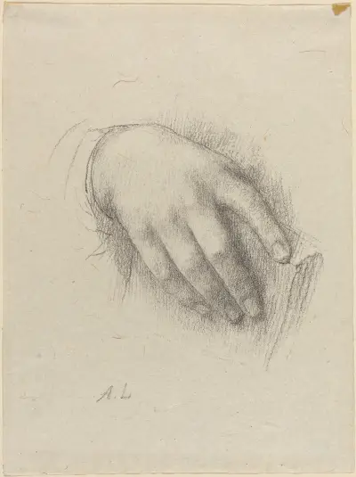 The Hand of the Artist’s Daughter av Alphonse Legros