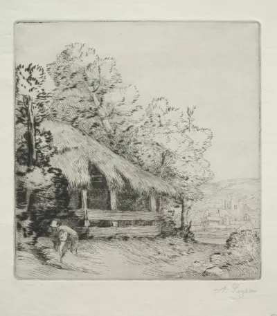 The Little Shed (Le Petit Hangar) av Alphonse Legros