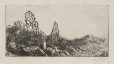 De gamla stenbrotten i Montrouge av Alphonse Legros