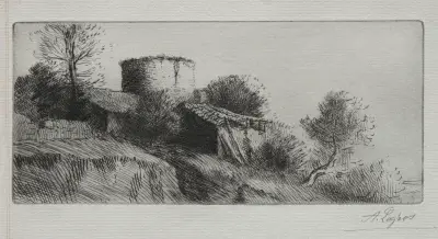 The Pigeon Tower av Alphonse Legros
