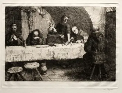 The Refectory av Alphonse Legros