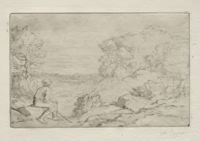 The Rocks av Alphonse Legros