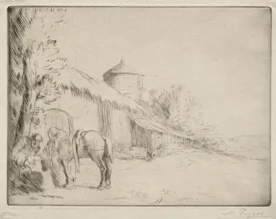The Watering Place av Alphonse Legros