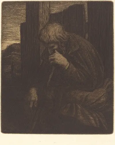 Thinker (Le penseur) av Alphonse Legros