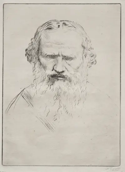 Tolstoi av Alphonse Legros
