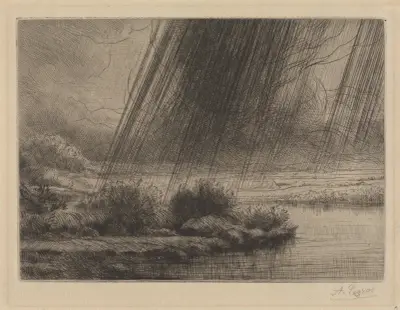 Ett oväder av Alphonse Legros