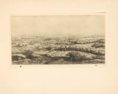 Une vallee en Bourgogne av Alphonse Legros