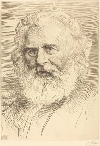 W.H. Longfellow, 1st plate II av Alphonse Legros