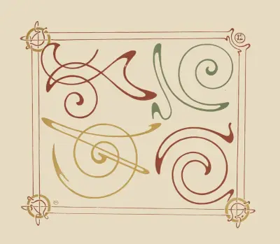Abstract design based on arabesques., 1900 – nr 1 av Alphonse Mucha