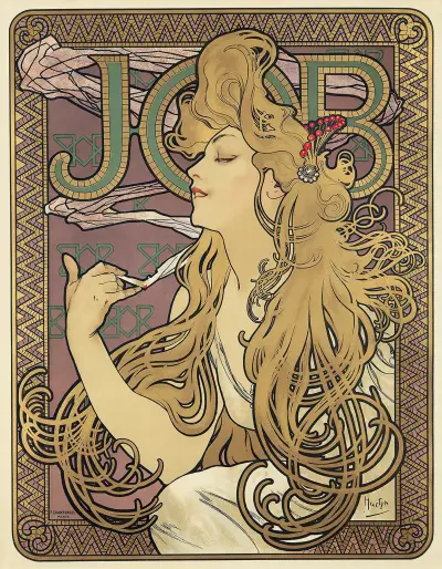 Job, 1896 av Alphonse Mucha