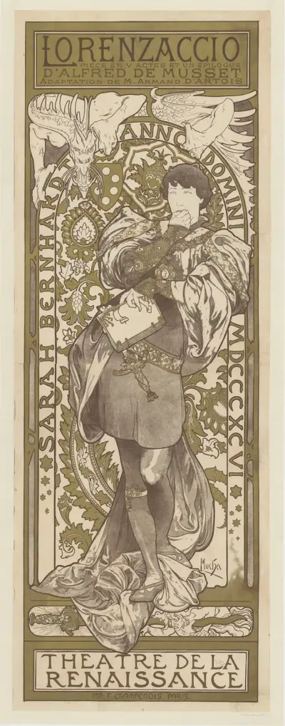 Lorenzaccio, pièce en V actes et un épilogue d’Alfred de Musset av Alphonse Mucha