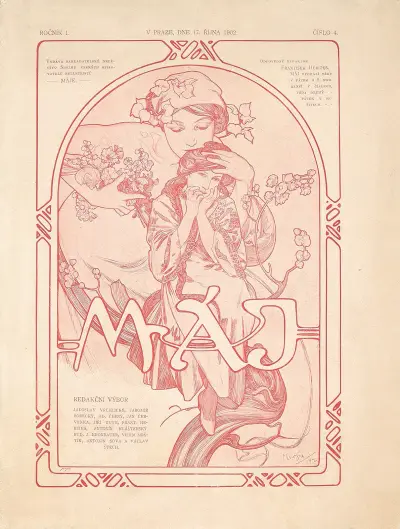 Máje av Alphonse Mucha