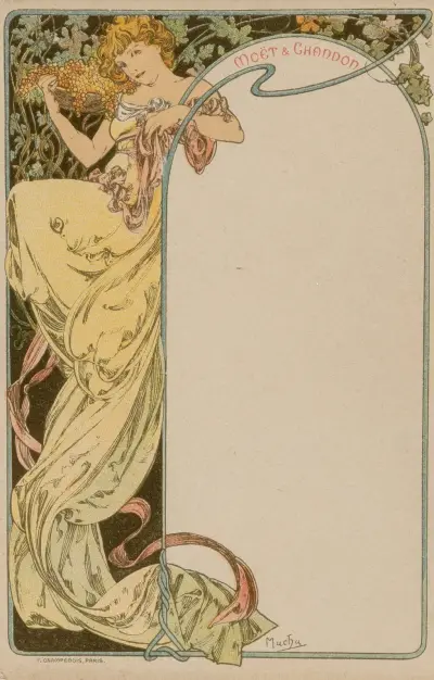 Menu Card, 1900 – nr 3 av Alphonse Mucha