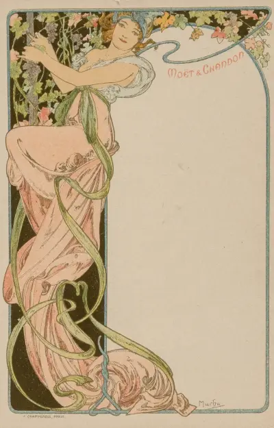Menu Card, 1900 – nr 4 av Alphonse Mucha