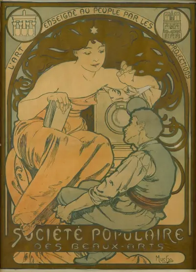 Société Populaire Des Beaux-Arts av Alphonse Mucha