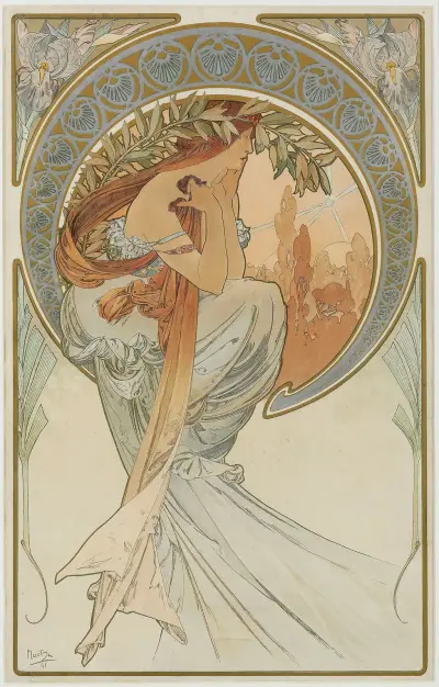 The Arts 4 av Alphonse Mucha