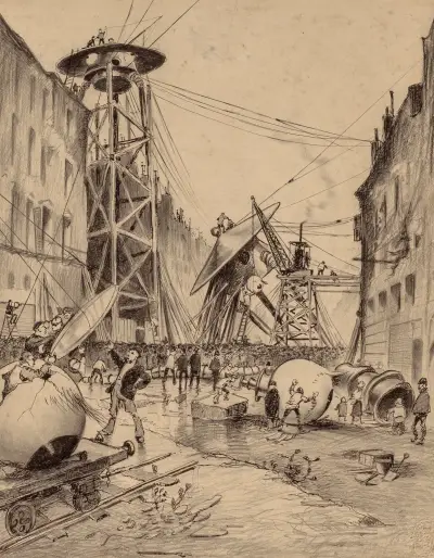 Humans Dissecting Martian War Machines av Henrique Alvim Corrêa