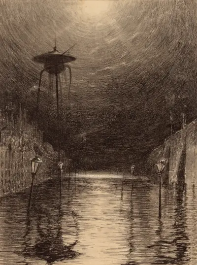 Martian Machine Over the Thames av Henrique Alvim Corrêa