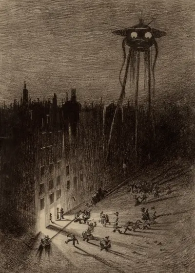 Martian Viewing Drunken Crowd av Henrique Alvim Corrêa