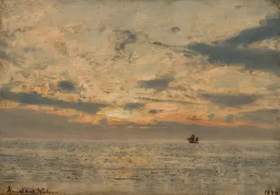 Aftenstemning av Amaldus Nielsen