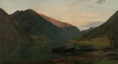 Abendstimmung, Fjærland von Amaldus Nielsen