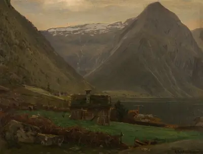 Fra Æsefjord, Balestrand av Amaldus Nielsen