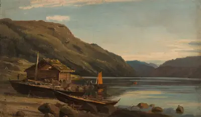 Fra Suldalsvann av Amaldus Nielsen