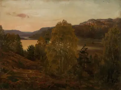 Høstaften,Mandal av Amaldus Nielsen
