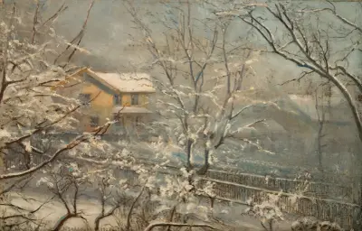 Morgenstemning ved Majorstuveien 8 av Amaldus Nielsen