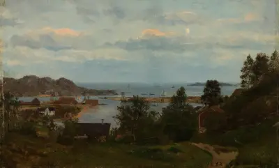 Parti fra Mandal, Oxevolden av Amaldus Nielsen