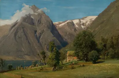 Sommerdag, Balestrand av Amaldus Nielsen