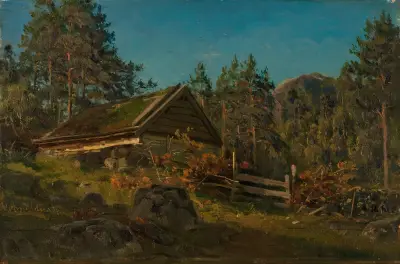 Sommerfjøs av Amaldus Nielsen