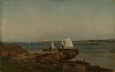 Sommernatt, Hvaler av Amaldus Nielsen
