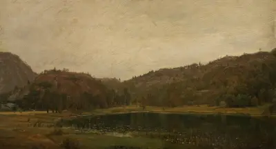 Tjern ved Rølland, Mandal av Amaldus Nielsen