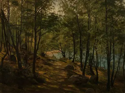 Ulvegjelskogen, Mandal av Amaldus Nielsen