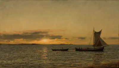 Bei Sonnenuntergang von Amaldus Nielsen