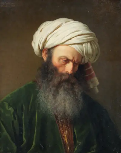 Study of a Man in Turkish Dress av Amalia Lindegren