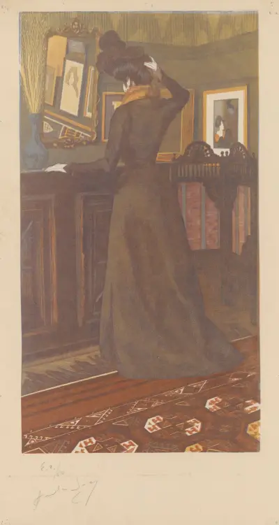 Anna; młoda kobieta czesząca się, 1899 – Nr. 2, Amédée Joyau