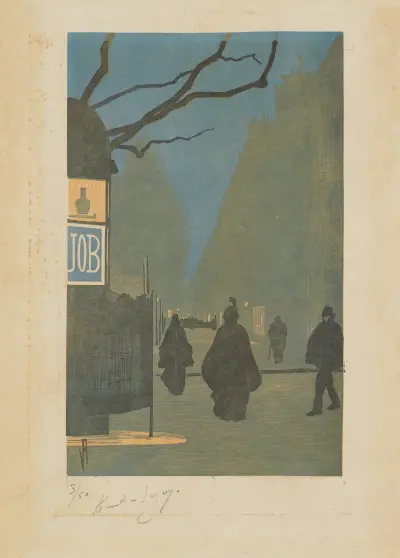 Boulevard Malesherbes, le soir, 1898 – nr 1 av Amédée Joyau