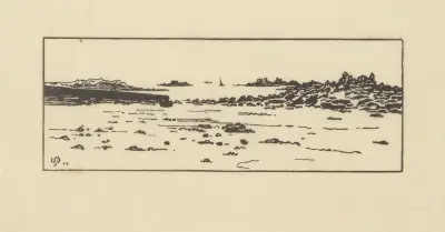 Côte de Roscoff, Marée basse, Amédée Joyau